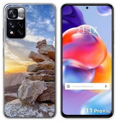 Funda Aus Silikon Für Xiaomi Redmi Note 11 Pro+ Plus 5G Sunset Design