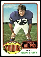 1976 Topps Football Ron Yary Minnesota Vikings #30 Card EX+