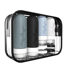18Pc Travel Bottles Set TSA Approved Silicone Toiletry Containers Leakproof