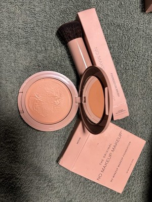 No Makeup Makeup Cream Foundation The Original Medium Shade 0.32 oz w/ Brush