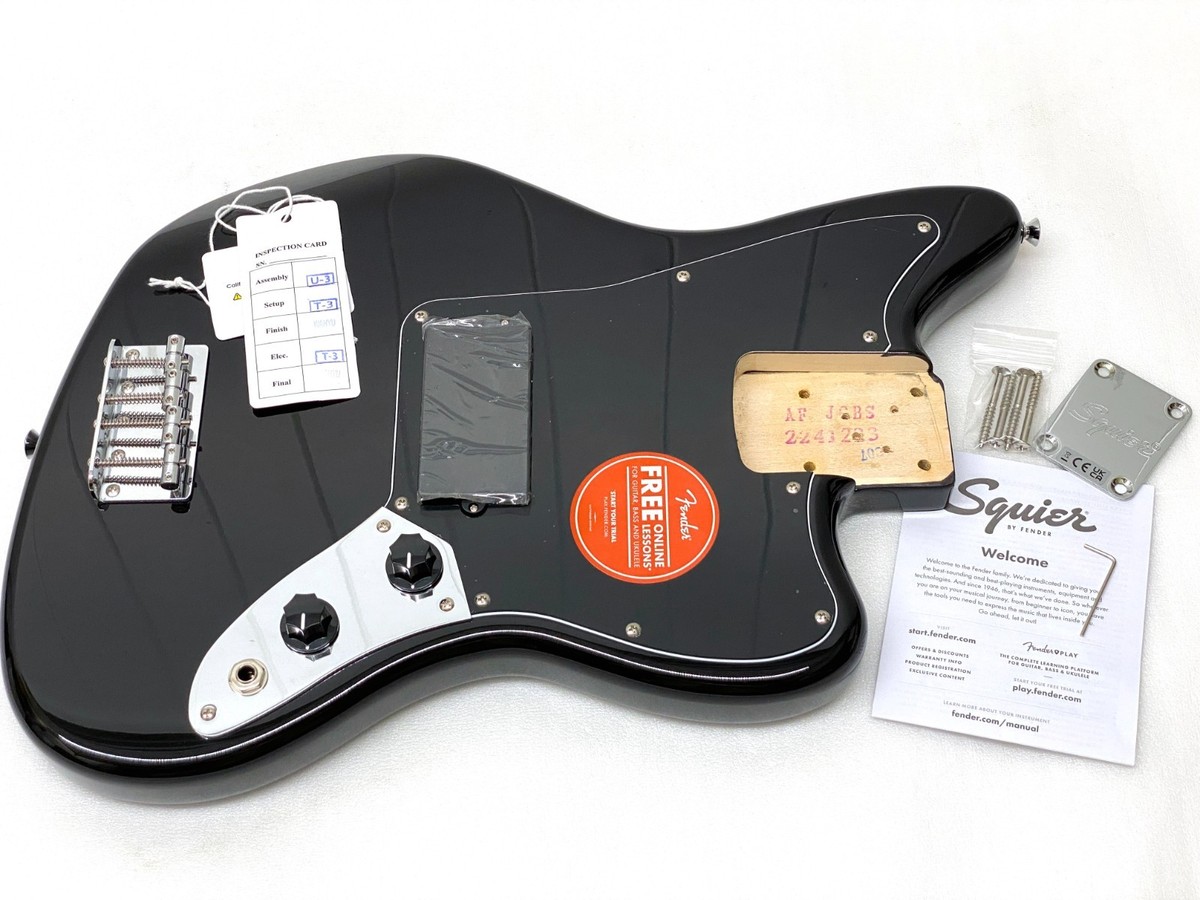 Genuine Fender Squier Affinity FULLY LOADED JAG BASS BODY Black