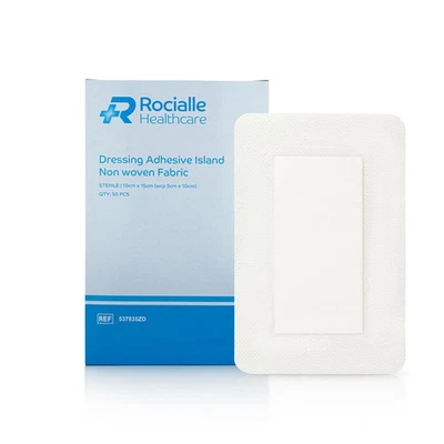 Rocialle Healthcare Non-Woven Adhesive Dressings - Hypoallergenic Plasters wi...