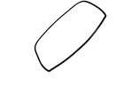 GENUINE DELONGHI OVEN DOOR SEAL FRONT GASKET DE91MPS
