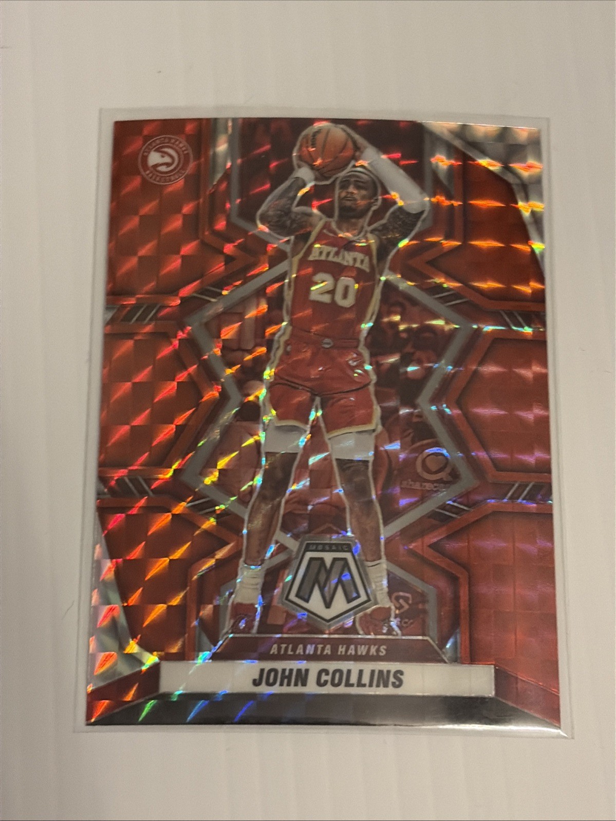 2021-22 Panini Mosaic #52 John Collins Red