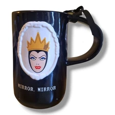 Rae Dunn Disney Villians Evil Queen “Mirror Mirror” Ceramic XL Mug NEW 