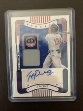2024 Panini Stars and Stripes - Materials Signatures JC Pacheco  Blue Ink 