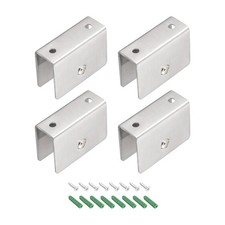 4Pcs Glass Shelf Bracket Holder for 10-14mm Thickness Clips Clamp