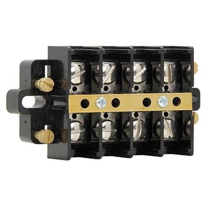 1PC BUSSMANN ELECTRICAL KUSC6 TERM BLOCK BLACK NOR