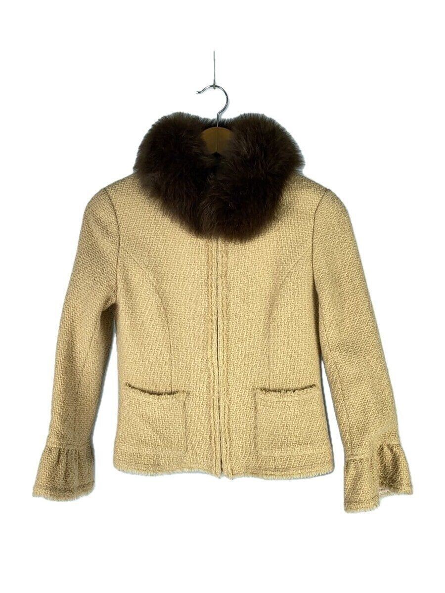 ALTRA Giacca Rene Other pelliccia di volpe 36 zip lana made in Japan beige 6943400 usata