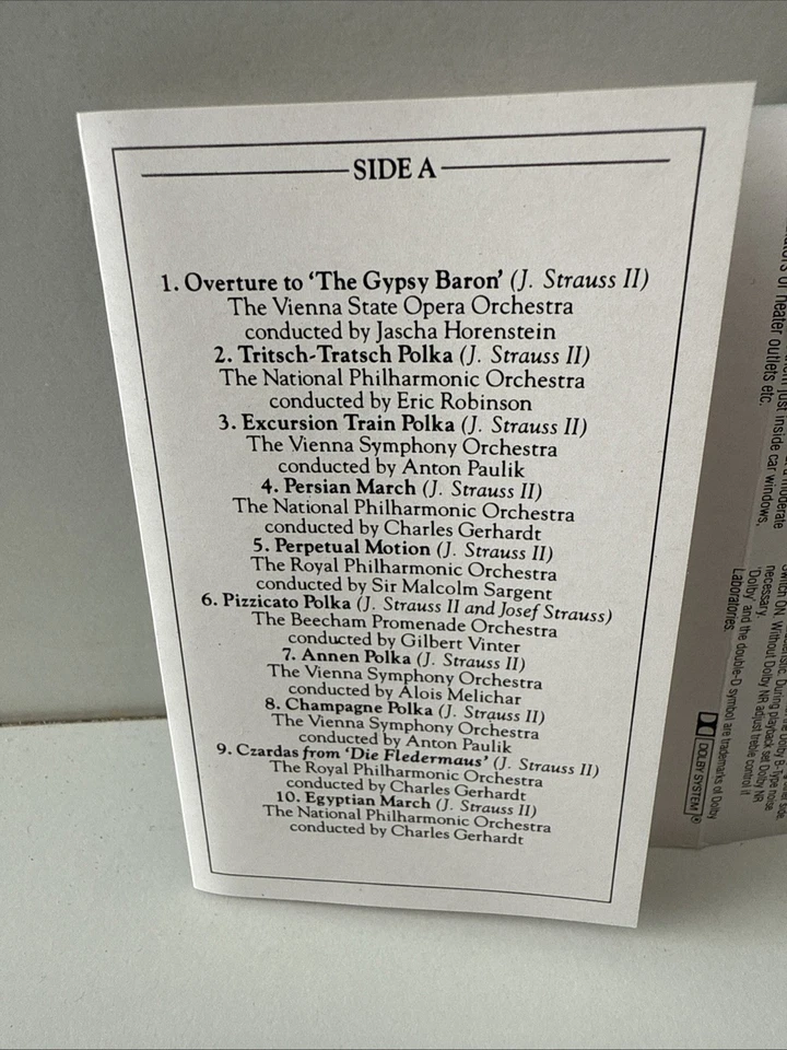 The Readers Digest Favourites From The Classics Johann Strauss 2 Cassette Tape - Image 2 of 4
