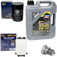 MotoröL Filter Set 5W40 5Liter + ÖLablassschraube FüR Audi A3 Seat Skoda VW