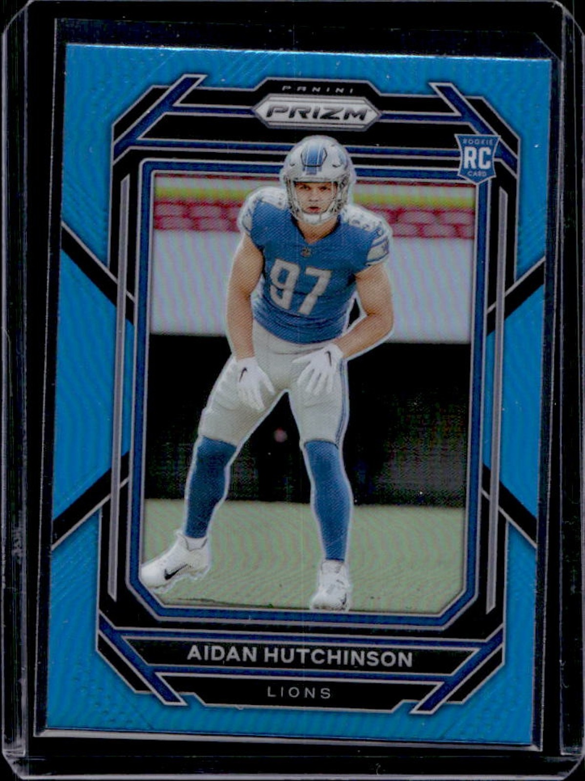 2022 Panini Prizm Aidan Hutchinson RC Light Blue Rookie #340 Lions