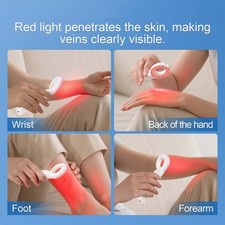 Medical-Grade Handheld Vein Finder Red Light for Home & Clinic Visualization USA