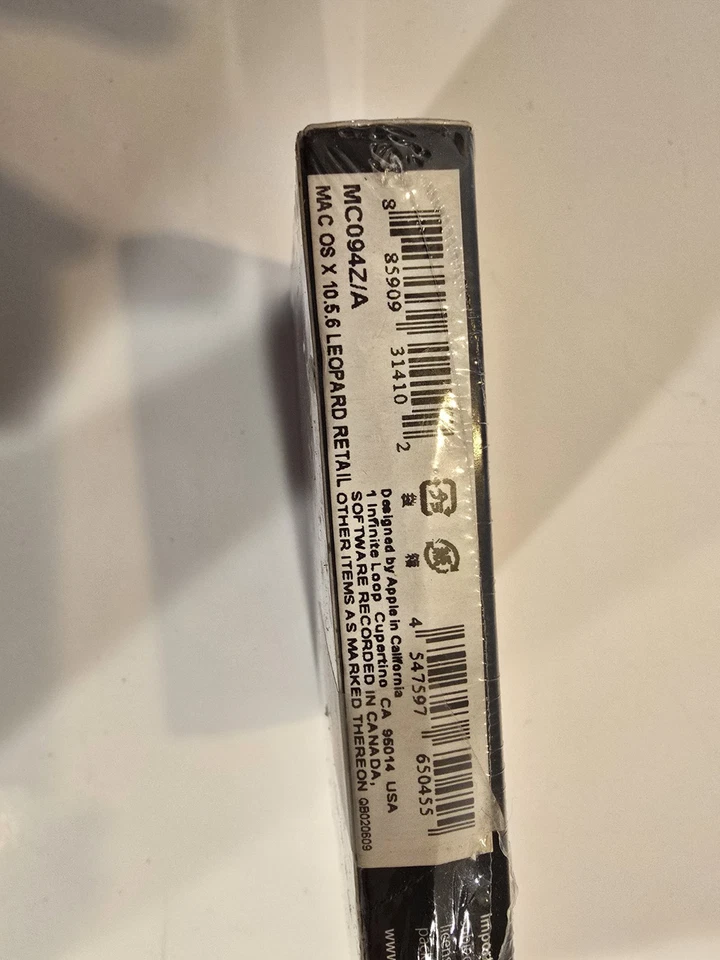NEW SEALED Apple Mac OS X Version 10.5.6 Leopard MC094Z/A - Image 4 of 4
