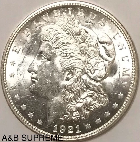 1921 D Morgan Dollar From OBW Estate Roll Choice-Gem Bu Uncirculated 90% Silver