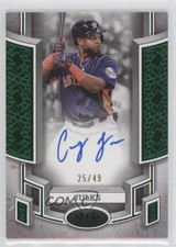 2024 Topps Tier One Break Out Green Foil 25/49 Corey Julks #BOA-CJ Auto 10k8