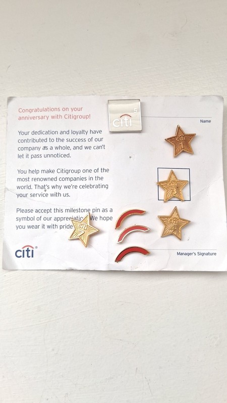 Citibank Citi Business Lapel Or Tie Pins Lot Of 8