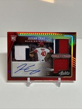2022 Panini Absolute - Tools of the Trade 3 Swatch Signatures Josiah Gray /50