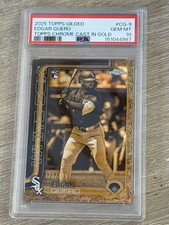 2025 Topps Gilded Edgar Quero Gold #CG-9 /199 PSA 10 (RC, White Sox)