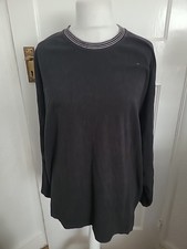 Mens Tesco XL Dark Grey Long Sleeve Round Neck T-shirt