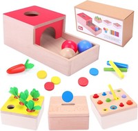 4 In 1 Holzspielzeug Motorik Ab 1 Jahr Montessori Sortierspiel Kinder