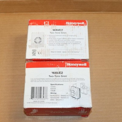 Lot of 2 Honeywell WAVE2 Two Tone Siren New Old Stock More Available GN#s