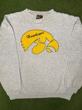 90s Iowa Hawkeyes - Vintage College Crewneck Sweatshirt Large 