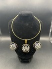 Vtg Signed Joan Rivers Imperial Eagle Necklace & Earring Full Set Excellent Cond — photo 1