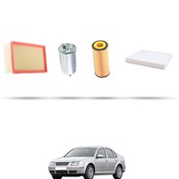 Hoffcar Wartungsset - 4 Filter FüR Vw Bora 1.9 Tdi 66 Kw Ab 1998