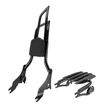 28" Sissy Bar Backrest with Luggage Rack Fit for Touring 2009-2026
