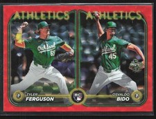 Osvaldo Bido  / Tyler Ferguson 2024 Topps Update Orange Crackle Foilboard RC