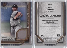 2023 Topps Museum Collection Meaningful Material Relics Copper /35 Roger Clemens