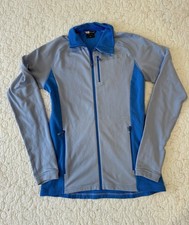 Norrona Bitihorn Warm1 Stretch Jacket Blue Women's Small Zip Up Base Layer Ski