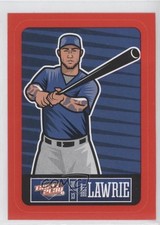 2013 Panini Triple Play Player Stickers Red Border Brett Lawrie #26 0a1