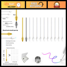 Metal Nibs Tips Replacement for Galaxy Tab S11 Ultra S Pen - 2 Metal 10 Plasti