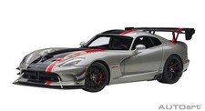 AUTOart 1/18 Dodge Viper Acr Metallic Silver/Black Stripe 71733 Sagawa
