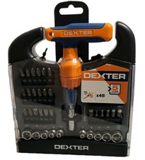 DEXTER Set Cacciavite a T 48pz Professionale con Inserti e Bussole Completo