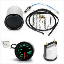 2" 52mm 7 Colors LED Car Water Coolant Temperature Temp Meter Gauge w/ Sensor