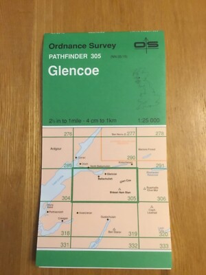 1978 Ordnance Survey Pathfinder Map 305 NN 05/15 Glencoe (incl Glen Coe )