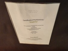 Steve Barton "Simplicity" 30/295 Warped frame 32"x26" Dark stain