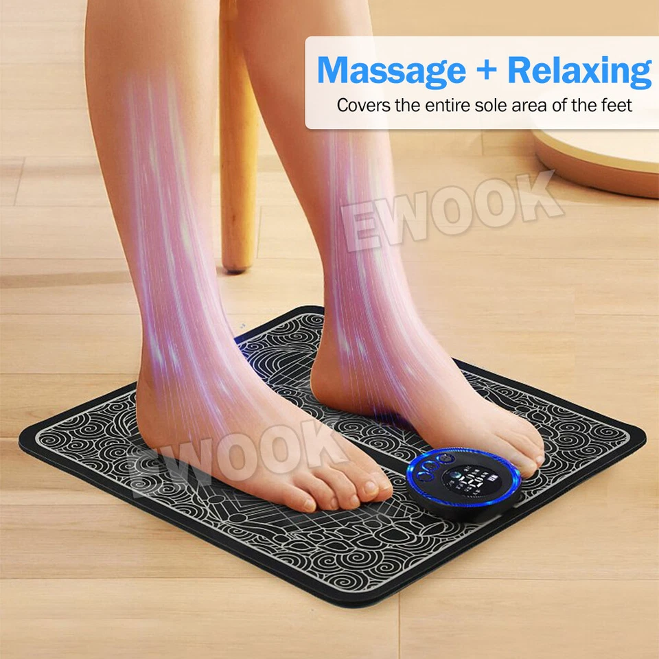 Electric EMS Foot Massager Mat Relax Muscle Stimulator Leg Shaping Massage Pad - image 3 of 4