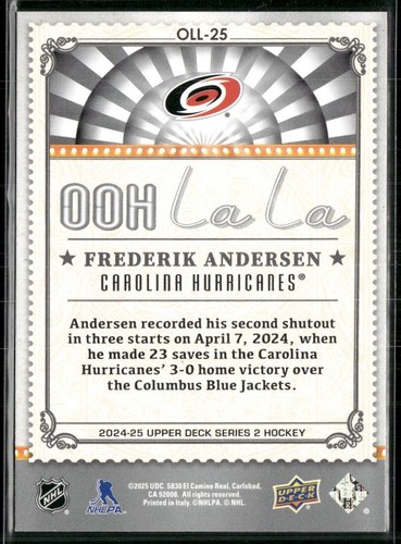 24/25 UPPER DECK SERIES 2 OOH LA LA Hockey (#OLL1-OLL30) U-Pick From List - Picture 51 of 61