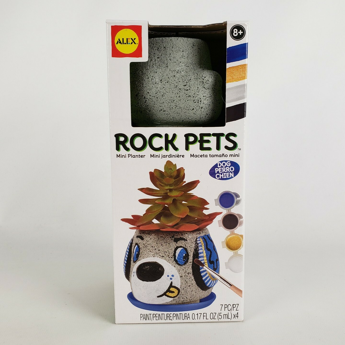 Paint A Mini Planter - Dog Head / Face Paint & Plant Craft N