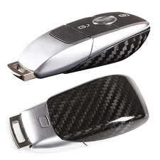 Real Carbon Fiber Remote Key Case Half Shell Cover Fits 21-25 X247 GLB250 GLB45