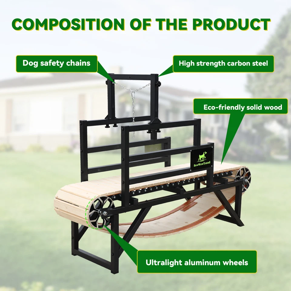 Dog Treadmill Suitable for Medium and Large Dogs up to 230 lb No Electricity - Image 4 of 4