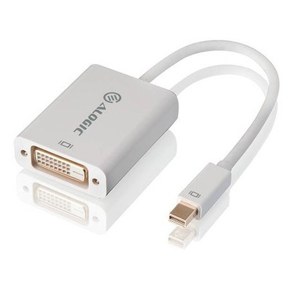 O-ALOGIC 15cm Mini DisplayPort to DVI Adapter Male to Female White MDP-DVI-AIC