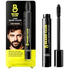 The Beard Club 1 Day Temporary Beard Dye for Men - Dark Brown Beard, Mustache & 