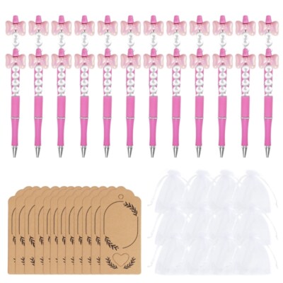 12Pcs Beaded Gel Pen Set For Kids Students Classroom Exchange Party Game Prize