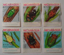 STAMPMART : NICARAGUA 1988 INSECTS FAUNA 6v FINE USED