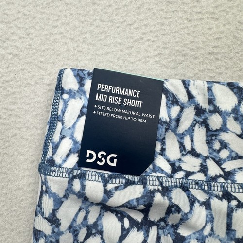 DSG Performance Mid Rise Shorts Girls Youth Medium Texture Blue - Picture 4 of 6